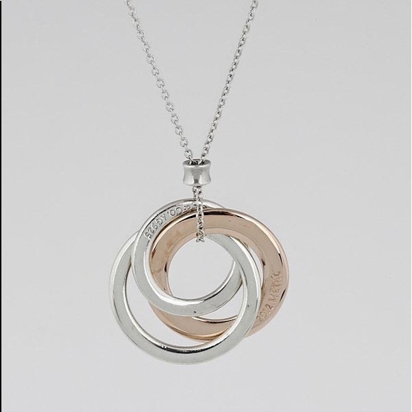 Tiffany Co Three Ring Necklace 
